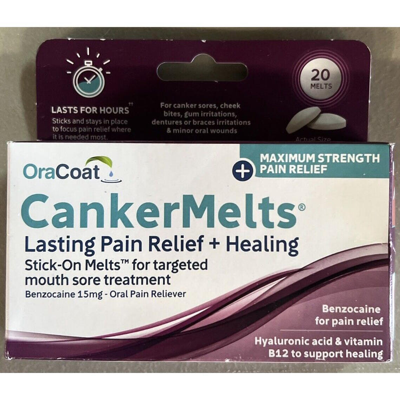 Quest Products Inc Quest Products Inc Cankermelts Stick-On Melts Mouth Sore Treatment, 20 Count 03/26