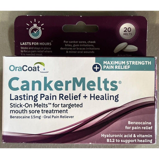 Quest Products Inc Quest Products Inc Cankermelts Stick-On Melts Mouth Sore Treatment, 20 Count 03/26