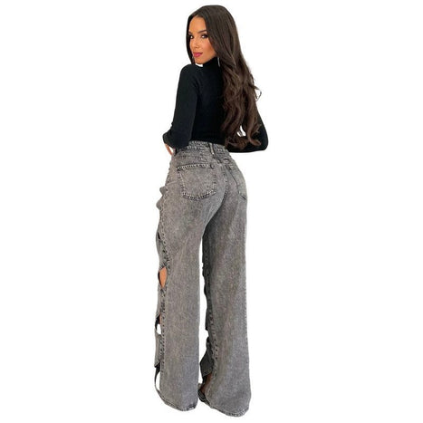 WOMEN FASHION STYLE DENIM PANTS