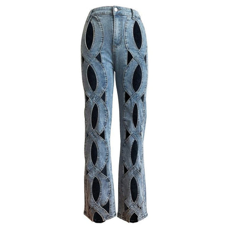 WOMEN FASHION STYLE DENIM PANTS