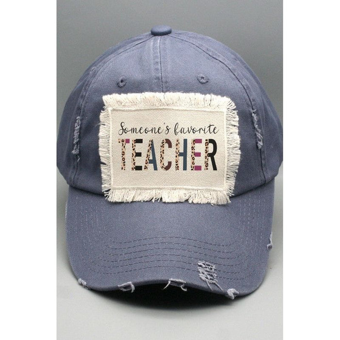 Leopard Someone's Favorite Teacher Patch Hat