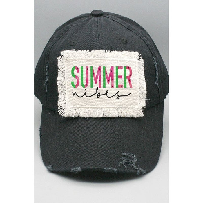 Summer Apparel Summer Vibes Patch Hat