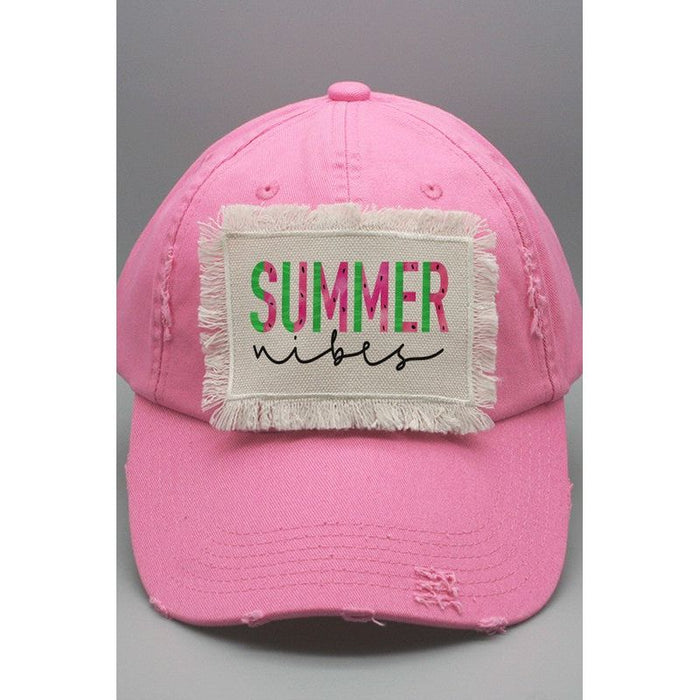 Summer Apparel Summer Vibes Patch Hat