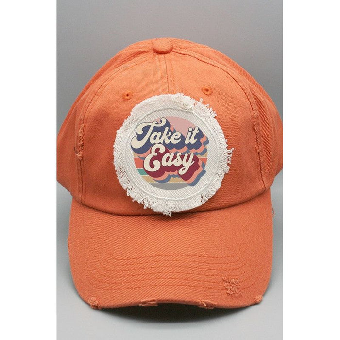 Fun Gifts Take it Easy Patch Hat