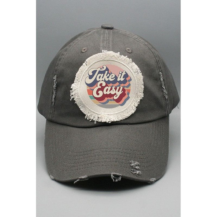 Fun Gifts Take it Easy Patch Hat