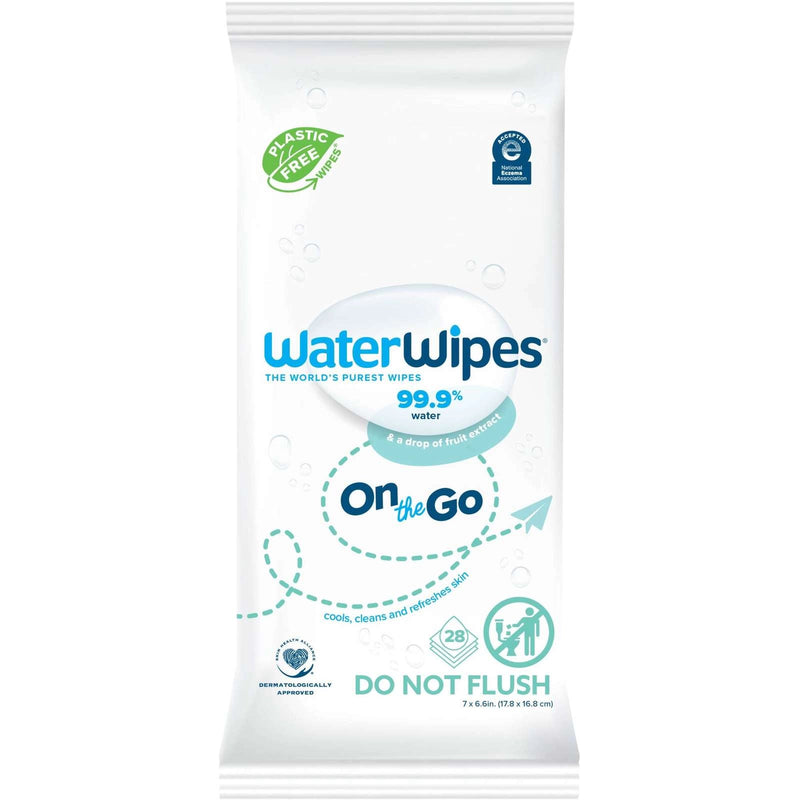 WaterWipes WaterWipes Sensitive+ On The Go Wipes 3-In-1  Unscented & Hypoallergenic 28 Ct Baby Wipes