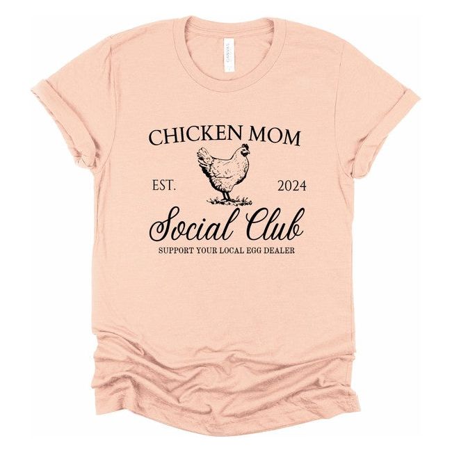 Chicken Mom Social Club Graphic Boutique Tee