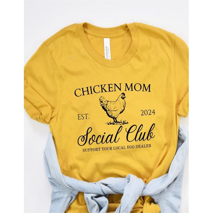 Chicken Mom Social Club Graphic Boutique Tee