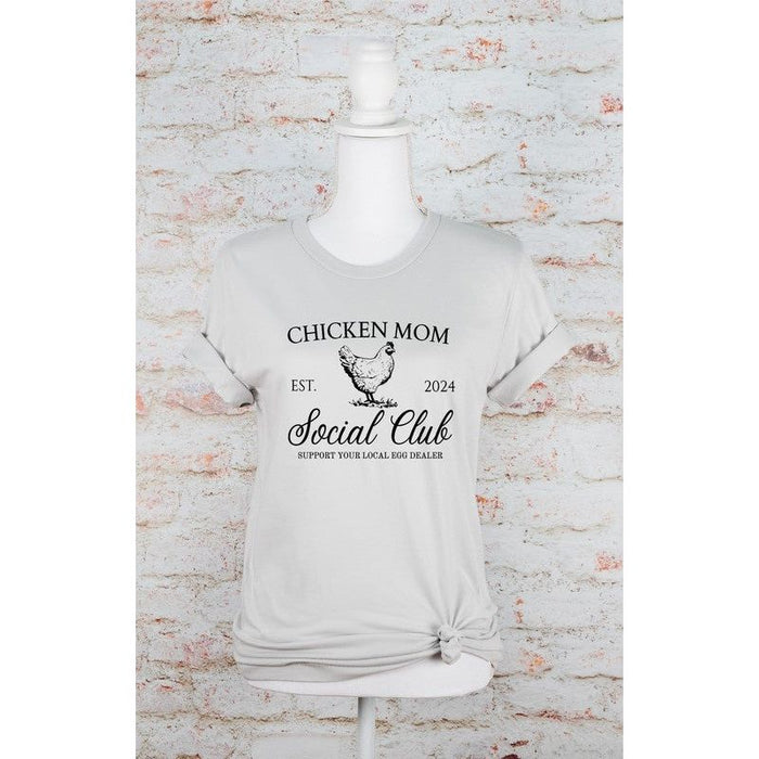 Chicken Mom Social Club Graphic Boutique Tee