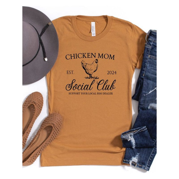 Chicken Mom Social Club Graphic Boutique Tee