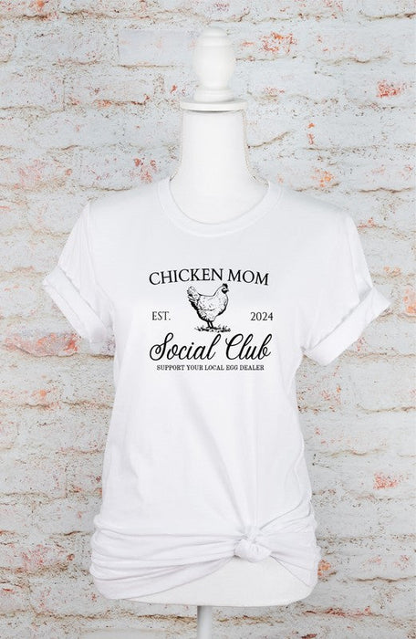 Chicken Mom Social Club Graphic Boutique Tee