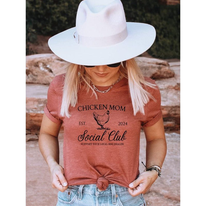 Chicken Mom Social Club Graphic Boutique Tee