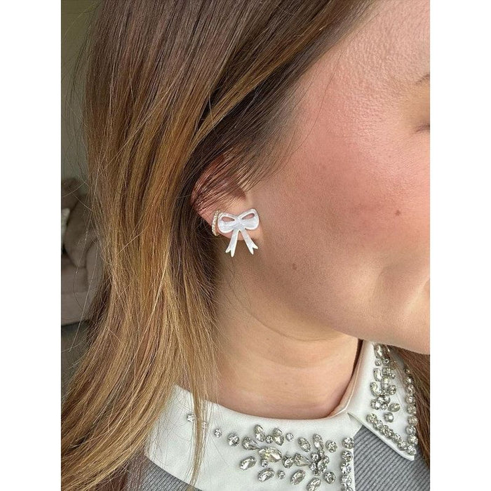 Bow Studs - White