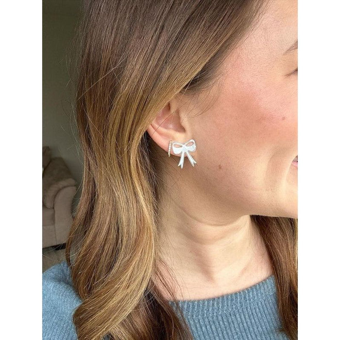 Bow Studs - Light Blue