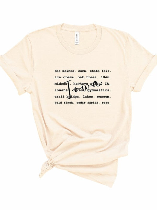 Iowa Words Boutique Tee