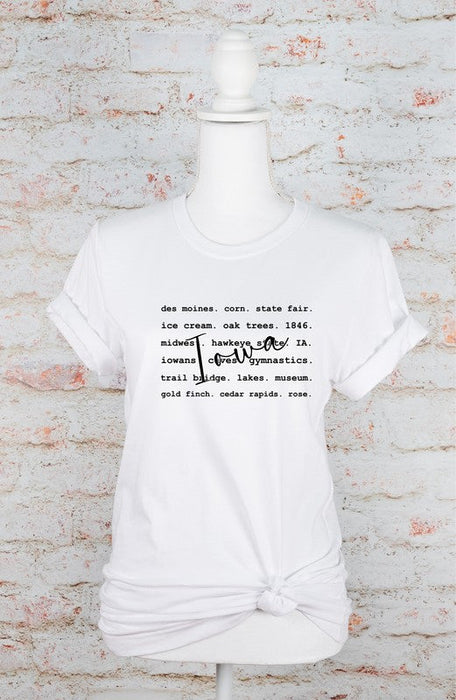 Iowa Words Boutique Tee