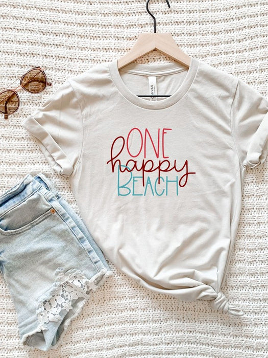 One Happy Beach Graphic Tee