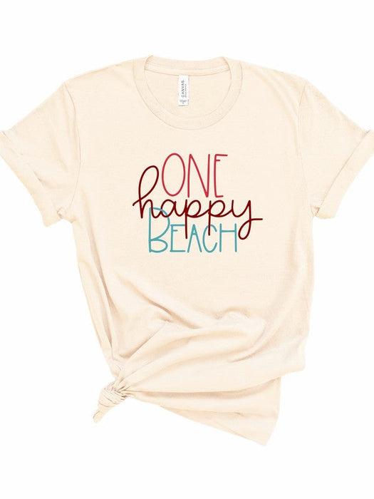 One Happy Beach Graphic Tee