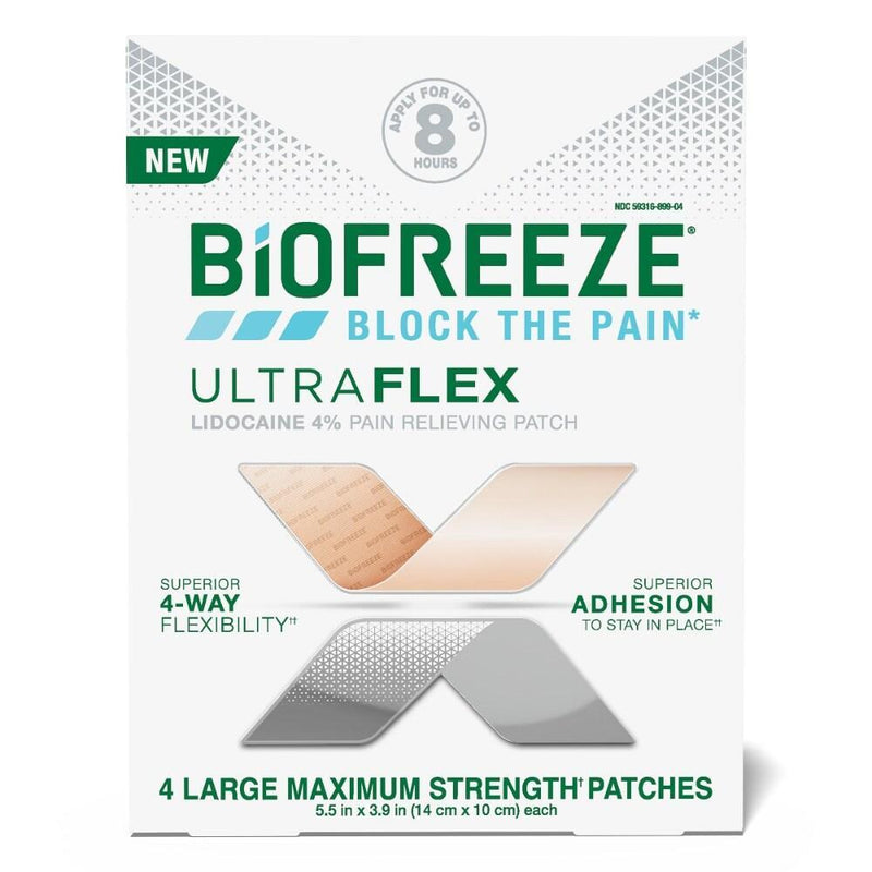 Biofreeze Biofreeze UltraFlex Large Maxium Strength Lidocaine Patches Personal Care