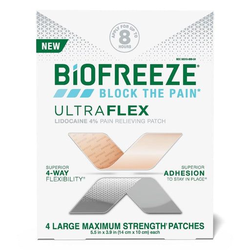 Biofreeze Biofreeze UltraFlex Large Maxium Strength Lidocaine Patches Personal Care
