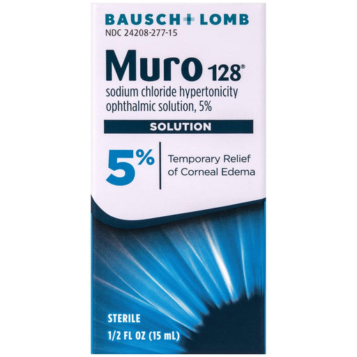 Bausch & Lomb Bausch & Lomb Plus Muro 128 Ophthalmic 5% Eye Solution 0.5 Fl Oz Health & Beauty