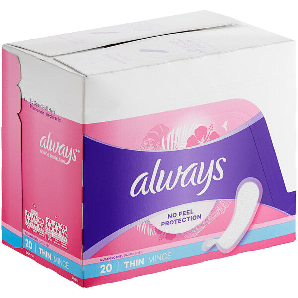 Always Always Scented Regular Thin Pantiliner - 20 Count Per Pack Health & Beauty