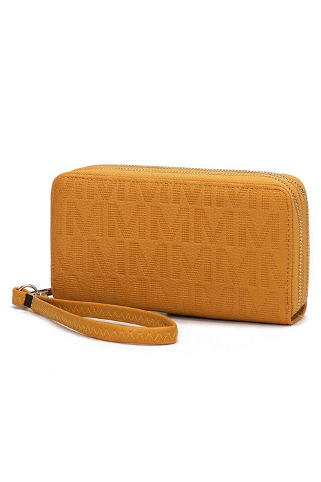 MKF Lisbette Embossed M Signature Wallet by Mia K