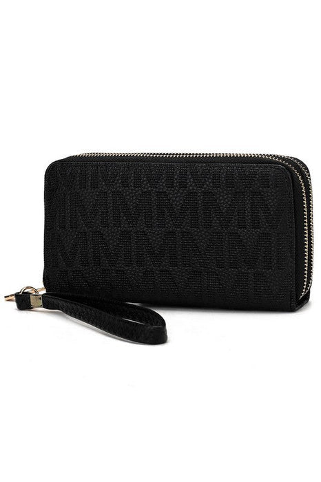 MKF Lisbette Embossed M Signature Wallet by Mia K