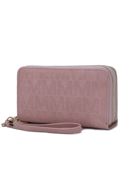 MKF Lisbette Embossed M Signature Wallet by Mia K