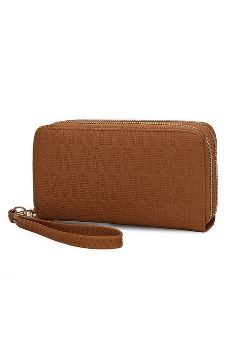 MKF Lisbette Embossed M Signature Wallet by Mia K