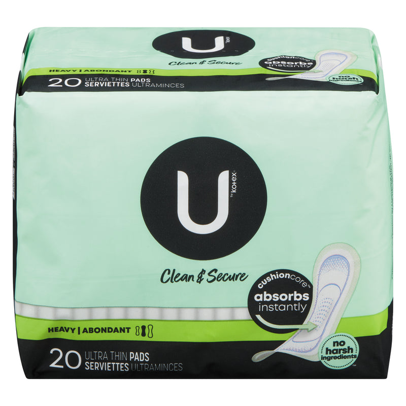 U by Kotex U by Kotex Security Ultra Thin Pads, Heavy Flow, Long, Unscented Health & Beauty Gray