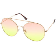 zeroUV Retro Indie Oversize Gradient Lens Aviator Sunglasses A942