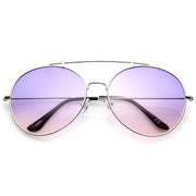 zeroUV Retro Indie Oversize Gradient Lens Aviator Sunglasses A942