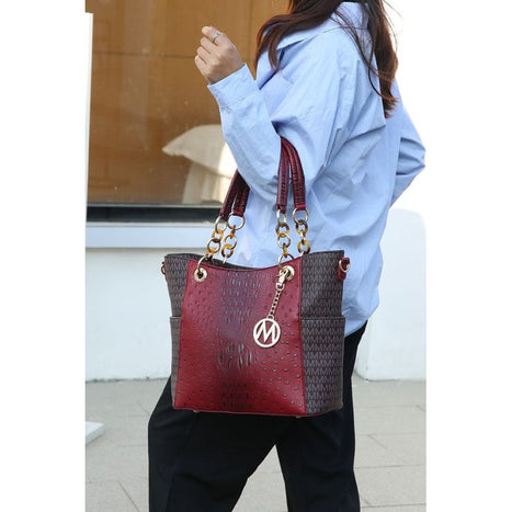 MKF Collection Miriam Signature Tote Bag by Mia K