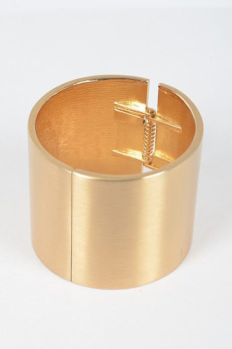 Satin Finished Iconic Statement Hinge Bangle