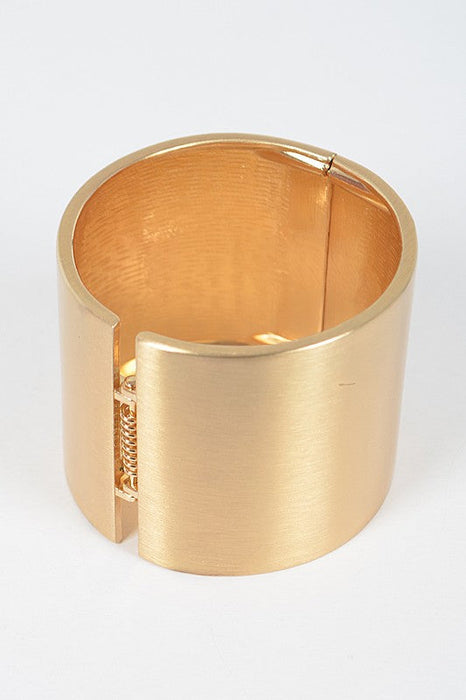 Satin Finished Iconic Statement Hinge Bangle