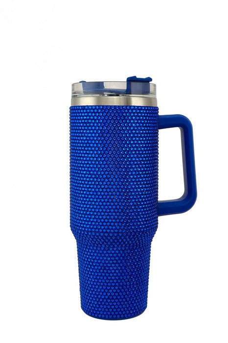 Rhinestone and Handle Tumbler