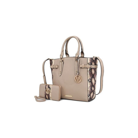 MKF Joelle Faux-Snake Tote Bag Wallet By Mia K