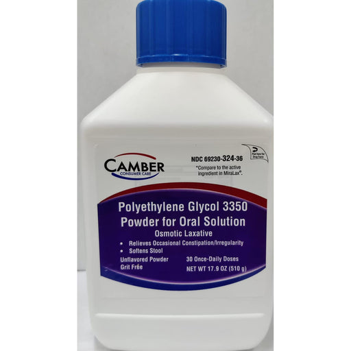 Camber Camber PEG 3350 Powder 17.9 Oz (510gm) Health Care