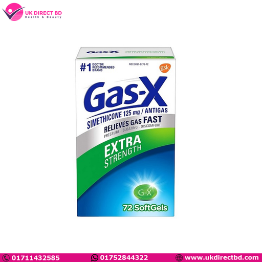 Gas-X Gas-X Extra Strength Softgel For Relief - 72ct Health & Beauty