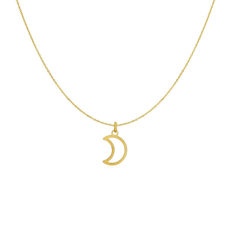Bids.com 14k Yellow Gold Necklace with Moon Necklaces