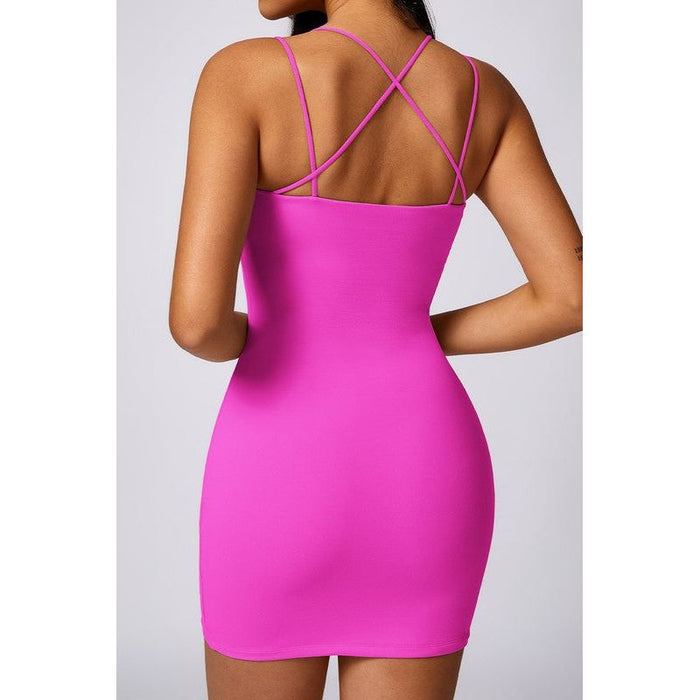 Corseted suspenders wrap hip bodycon dresses