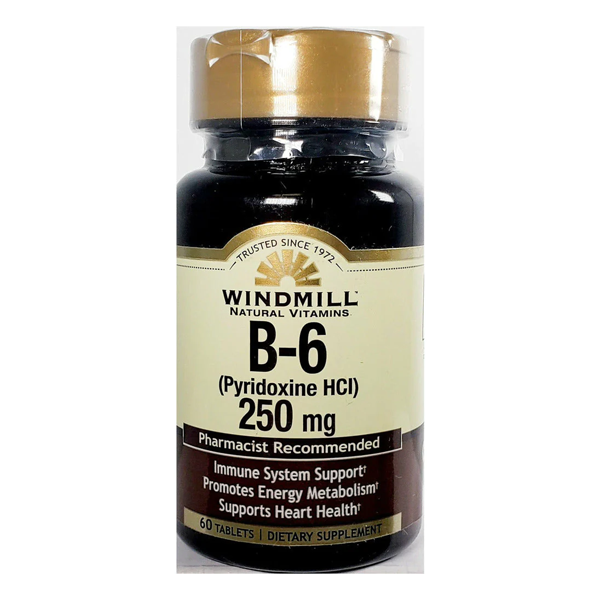 Windmill Windmill Vitamin B6 (250 Mg) - 60 Tablets Vitamins & Supplements