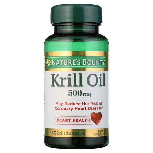 Nature's Bounty Nature's Bounty Krill Oil, 500 Mg, Rapid Release Softgels Health & Beauty Light Gray