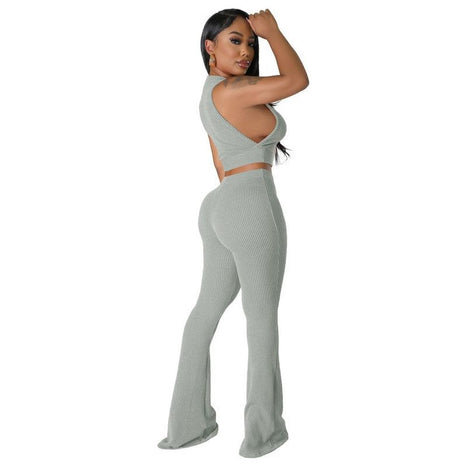 Fashion Women Two Piece Pants Set