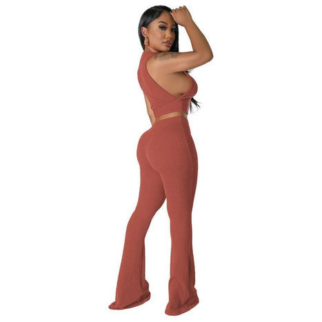 Fashion Women Two Piece Pants Set