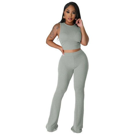 Fashion Women Two Piece Pants Set