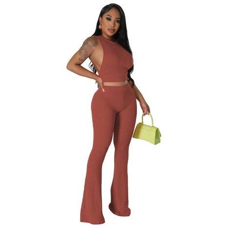 Fashion Women Two Piece Pants Set