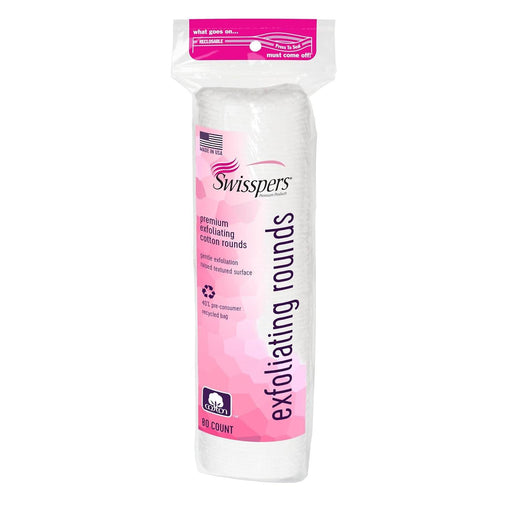 Swisspers Swisspers Premium Exfoliating Cotton Rounds 80 Ea Health & Beauty