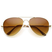 zeroUV Large Premium Metal Aviator Sunglasses W/ Spring Temples 1377 Sunglasses